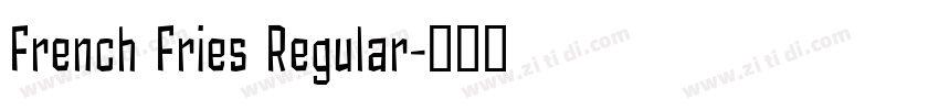 French Fries Regular字体转换